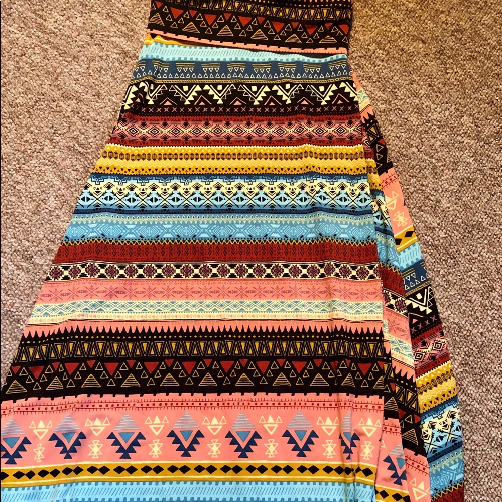 LuLaRoe Aztec maxi skirt